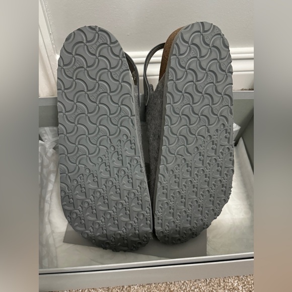 Dior Birkenstock Milano Grey Gray Sandals Shoes NWT and Box Size 43 - Picture 4 of 12